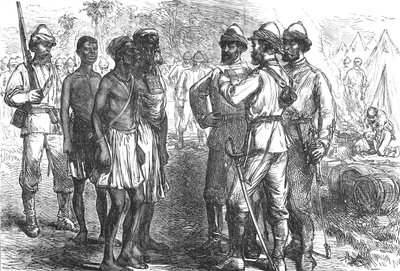 Reception of King Koffees Ambassadors in the English Camp by Unbekannt