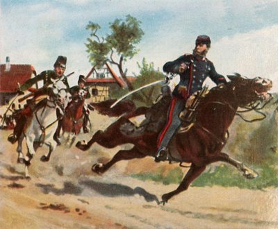 Reconnaissance ride of Count Zeppelin at Schirlenhof, 26 July 1870, 1936 by Unbekannt