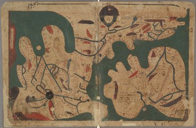 Rectangular World Map from The Book of Curiosities of the Sciences and Marvels for the Eyes by Unbekannt