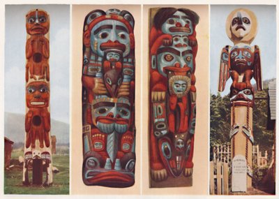 Red Indian Sagas Told in Carved and Painted Wood by Unbekannt