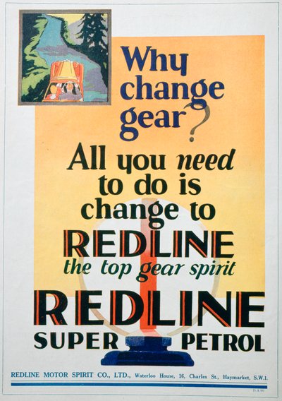 Red Line Petrol Advert, 1929 by Unbekannt