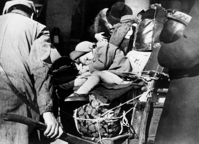 Refugees with Their Luggage at the Gare de l