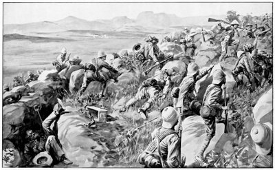 Relief of Ladysmith - The Last Rush at Hlangwane Hill by Unbekannt