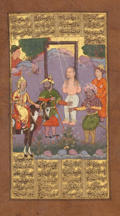 Rescue of Bizhan by Piran, Folio from a Shahnama Book of Kings of Firdausi by Unbekannt