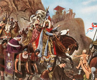 Return of Henry III from his first journey to Rome by Unbekannt