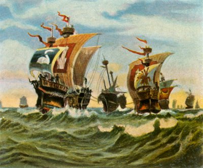 Return of the Hamburg Fleet after the Defeat of the Victual Brothers, 1401, 1936 by Unbekannt