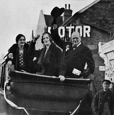 Returned for Epping Mrs. Churchill and Daughter Diana Share Happiness and Victory by Unbekannt