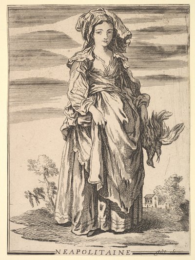 Reverse Copy of Neapolitaine, from Recueil de diverses figures étrangères inventée by Unbekannt