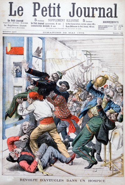Revolt by Blind Men in a Hospice, France by Unbekannt
