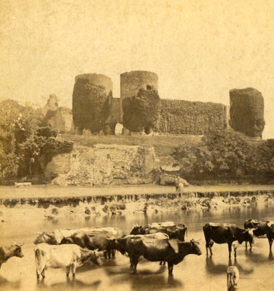 Rhuddlan - Castle from the River by Unbekannt