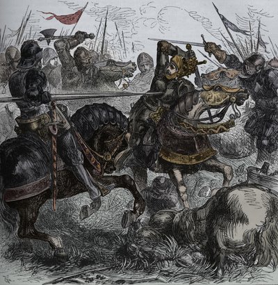 Richard III at Bosworth, 22 August 1485 by Unbekannt