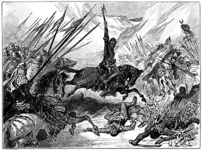 Richard I, Coeur de Lion at the Battle of Arsuf, 1191 by Unbekannt