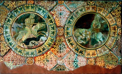 Richard the Lionheart and Saladin in Mounted Combat, 1191 13th Century by Unbekannt