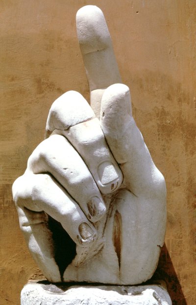 Right hand from a colossal statue of Emperor Constantine, 330 AD by Unbekannt