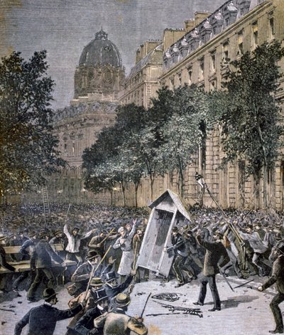 Rioting in Paris by Unbekannt