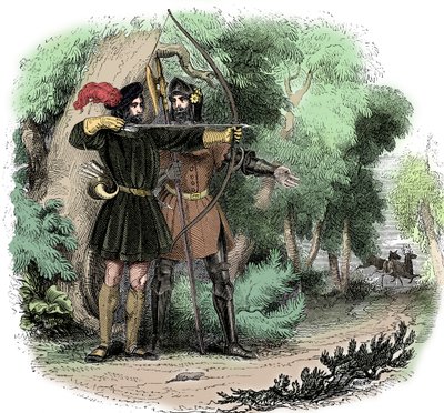 Robin Hood, Legendary English Folk Hero and Outlaw and Champion of the Poor, Early 19th Century by Unbekannt