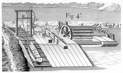 Roller Bridge or inclined plane for transferring vessels from one level of waterway to another by Unbekannt