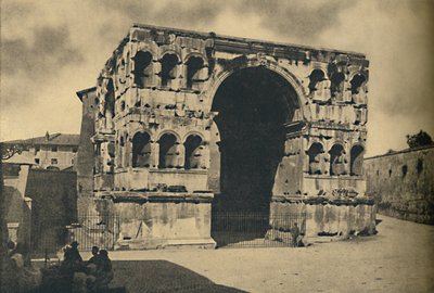 Arch of Janus Quadrifrons in the Forum Boarium, Rome by Unbekannt