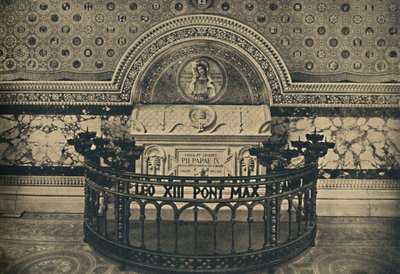 Roma - Basilica of St Lawrence. - Tomb of Pius IX by Unbekannt