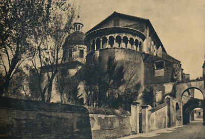 Roma - Clivus Scauri and Apse of the Church of SS. Giovanni and Paolo on the Caelian Hill, 1910 by Unbekannt
