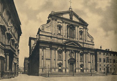 Facade of the Church of the Gesu, by Giacomo della Porta, 1910 by Unbekannt