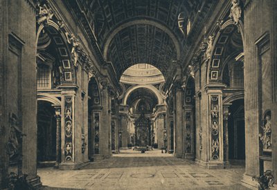 Roma - Interior of the Basilica of S. Peter by Unbekannt