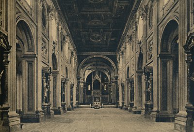 Main Nave of the Basilica of St. John Lateran, Rome by Unbekannt