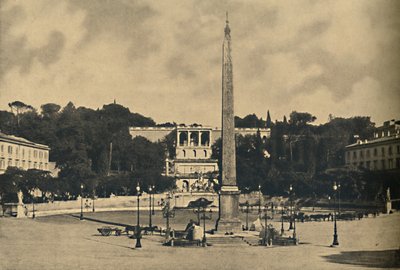 Roma - Obelisk, Fountains and Square of the Popolo. - Terraces of the Pincio Public Park by Unbekannt