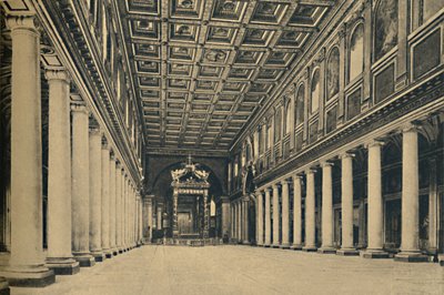Roma - S. Maria Maggiore. Main Nave, 1910 by Unbekannt