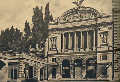 Roma - Via Nazionale. National Dramatic Theatre and Colonna Villa by Unbekannt