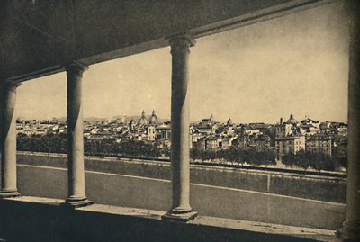Roma - View of the City from the Logia by Bramante in Castle St. Angelo, 1910 by Unbekannt