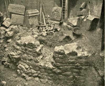 Roman Remains Found In A Bastion of London Wall by Unbekannt
