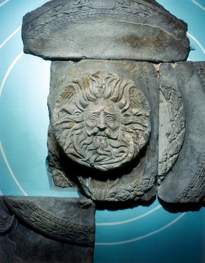 Roman Carving of the Ancient British Goddess Sul at Bath, England by Unbekannt