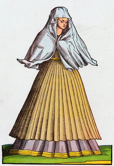 Roman Prostitute or Courtesan in Street Dress by Unbekannt