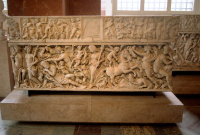 Roman sarcophagus with the legend of Selene and Endymion, 230-235 AD by Unbekannt