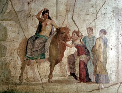Roman Wallpainting of The Rape of Europa, House of Jason, Pompeii, Italy by Unbekannt