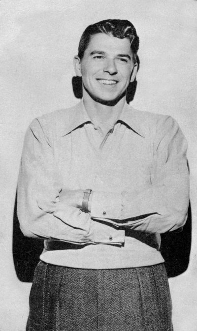 Ronald Reagan, American actor, film star and politician by Unbekannt