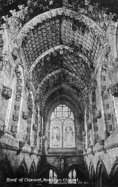 Roof of the Chancel, Rosslyn Chapel, Midlothian, Scotland by Unbekannt