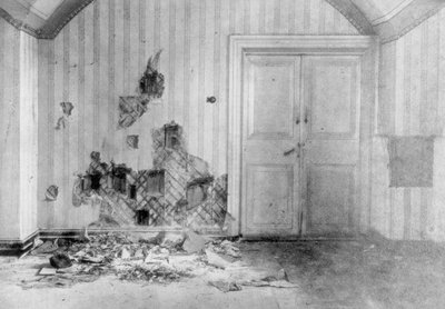 Room where Tsar Nicholas II and His Family Were Executed, Yekaterinburg, Russia, July 17 1918 by Unbekannt
