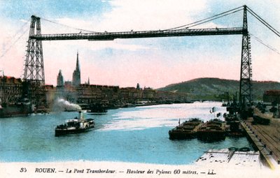 Rouen, Le Pont Transbordeur, Transporter Bridge, 20th Century by Unbekannt