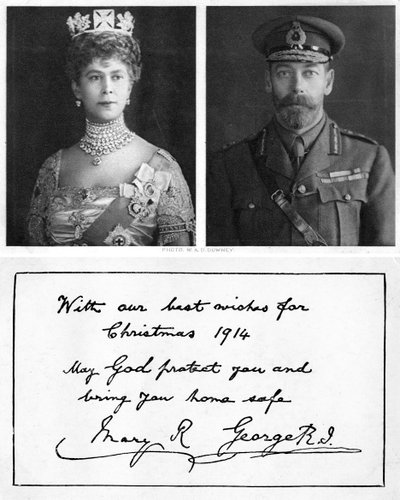 Royal Christmas greeting card to the British troops by Unbekannt