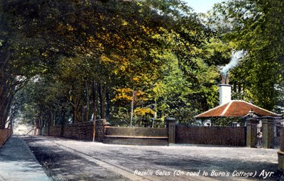 Rozelle Gates, on the road to Burns Cottage, Ayr, Ayrshire, 1913 by Unbekannt