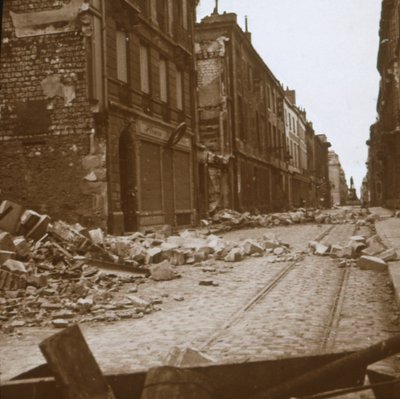 Rue Cérès, Reims, Northern France, c1914-c1918 by Unbekannt