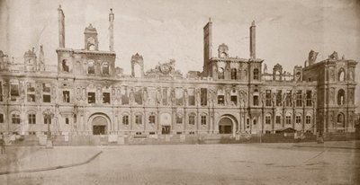 Ruins of the Hotel de Ville, Paris, May 1871 by Unbekannt