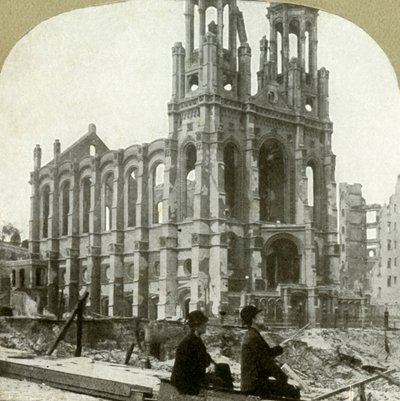 Ruins of the Jewish Synagogue on Sutter St., stood the great earthquakes of 1865 and 1868, 1906 by Unbekannt