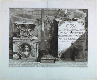 Ruins of the Mausoleum of Octavian Augustus, Le Antichita Romane II by Unbekannt