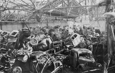 Ruins of the Renault Factory, Boulogne-Billancourt, Paris by Unbekannt