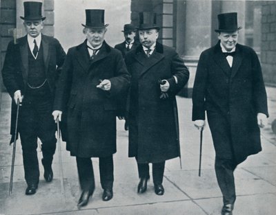 Russian Minister of Finance in England: M. Bark on his way to the House of Commons by Unbekannt