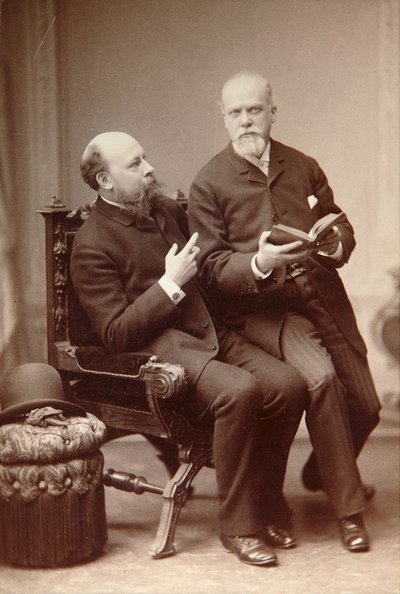 Russian Artist Pavel Shukovsky and Historian Alexander Onegin, Weimar, Germany, Late 19th Century by Unbekannt