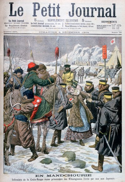 Russian Nurse Taken Prisoner by the Manchus Being Handed Over to the Japanese, Manchuria, 1904 by Unbekannt